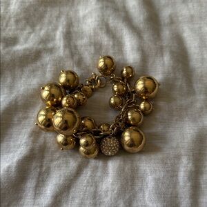 J. Crew Gold Beaded Bracelet